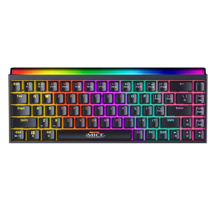 Tastiera meccanica iMICE GK-170 con cavo Type-C da 1,5 m, switch sostituibili a caldo e 68 tasti RGB., GK-170