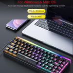 Tastiera meccanica iMICE GK-170 con cavo Type-C da 1,5 m, switch sostituibili a caldo e 68 tasti RGB., GK-170
