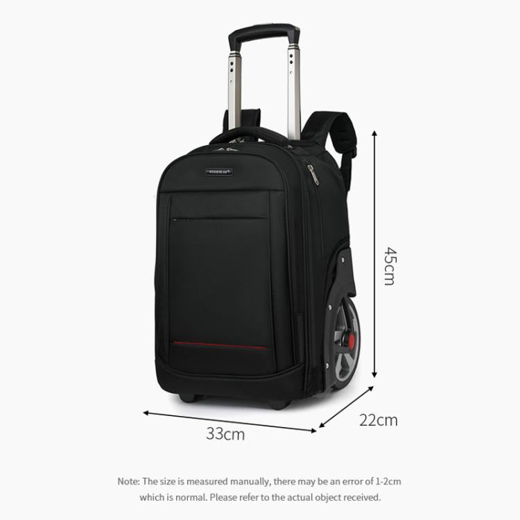 Zaino trolley da cabina da 20 pollici, grande capacità, impermeabile, in tessuto Oxford, con ruote e lucchetto TSA.