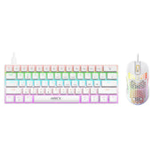 Set tastiera e mouse da gioco meccanico cablato iMICE MK-X30 con illuminazione RGB personalizzabile e cavo da 1,5 m.