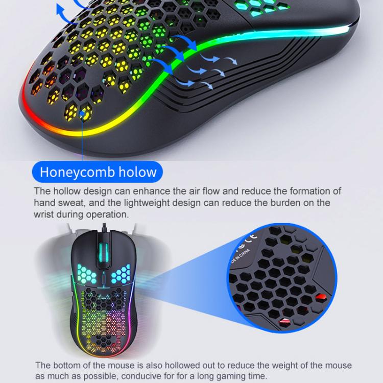 Set tastiera e mouse da gioco meccanico cablato iMICE MK-X30 con illuminazione RGB personalizzabile e cavo da 1,5 m.