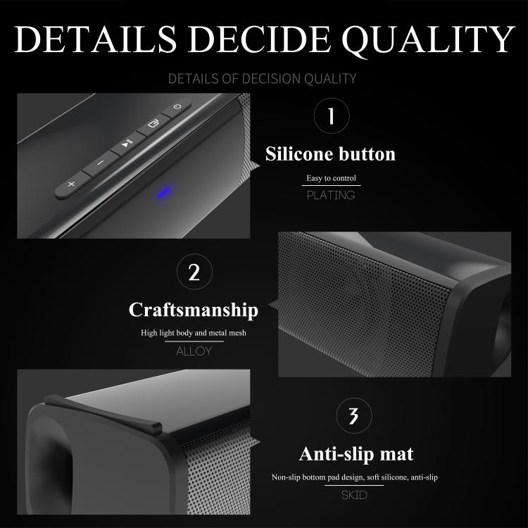 Altoparlante surround per computer con doppio subwoofer e Bluetooth, BS-28A