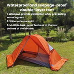 Tenda da campeggio Kaima Outdoor leggera, impermeabile, traspirante e antizanzare., No Snow Skirt Orange, With Snow Skirt Orange, No Snow Skirt Grey, With Snow Skirt Grey, No Snow Skirt Blue, With Snow Skirt Blue