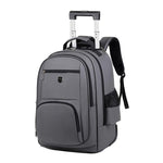 Zaino con ruote di grande capacità per uomo, trolley da cabina, zaino per laptop con spallacci a scomparsa
