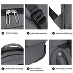 Zaino con ruote di grande capacità per uomo, trolley da cabina, zaino per laptop con spallacci a scomparsa