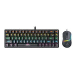 iMICE MK-X20 Tastiera e mouse meccanici da gioco cablati con illuminazione RGB regolabile