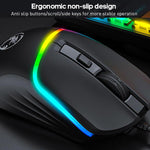 iMICE MK-X20 Tastiera e mouse meccanici da gioco cablati con illuminazione RGB regolabile