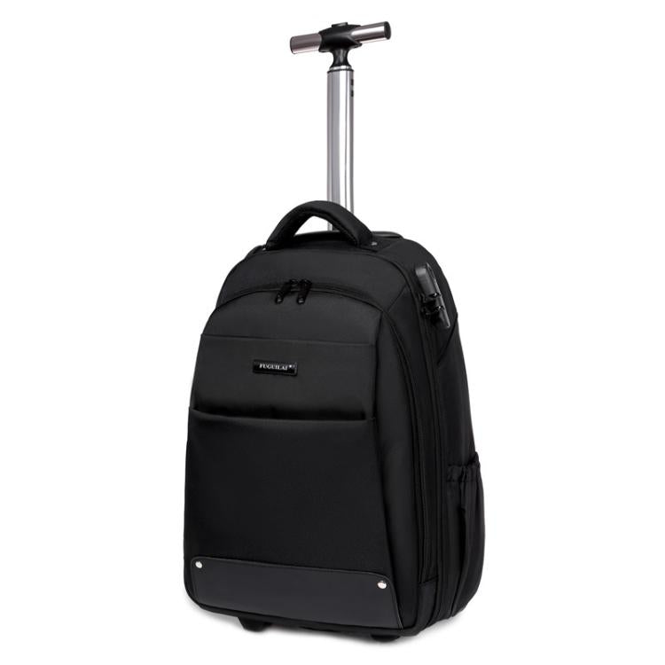 Zaino trolley FUGUILAI con ruote e cinghie a scomparsa, lucchetto TSA e maniglia telescopica a 2 posizioni, ideale per viaggi di lavoro., 8800A  Black, 8800A Deep Blue, 8800A Light Gray