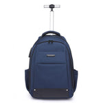 Zaino trolley FUGUILAI con ruote e cinghie a scomparsa, lucchetto TSA e maniglia telescopica a 2 posizioni, ideale per viaggi di lavoro., 8800A  Black, 8800A Deep Blue, 8800A Light Gray