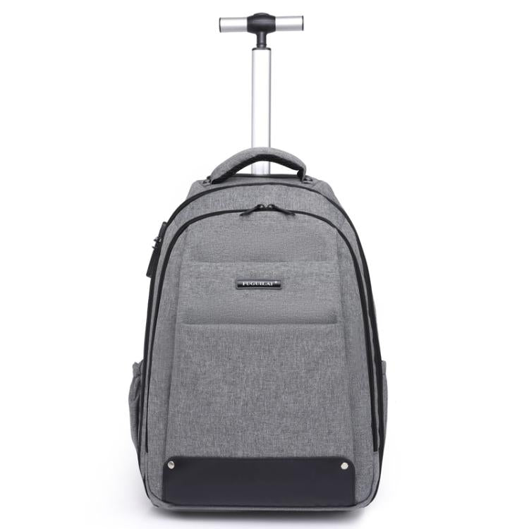 Zaino trolley FUGUILAI con ruote e cinghie a scomparsa, lucchetto TSA e maniglia telescopica a 2 posizioni, ideale per viaggi di lavoro., 8800A  Black, 8800A Deep Blue, 8800A Light Gray