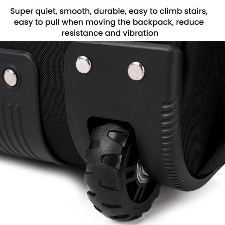 Zaino trolley FUGUILAI con ruote e cinghie a scomparsa, lucchetto TSA e maniglia telescopica a 2 posizioni, ideale per viaggi di lavoro., 8800A  Black, 8800A Deep Blue, 8800A Light Gray