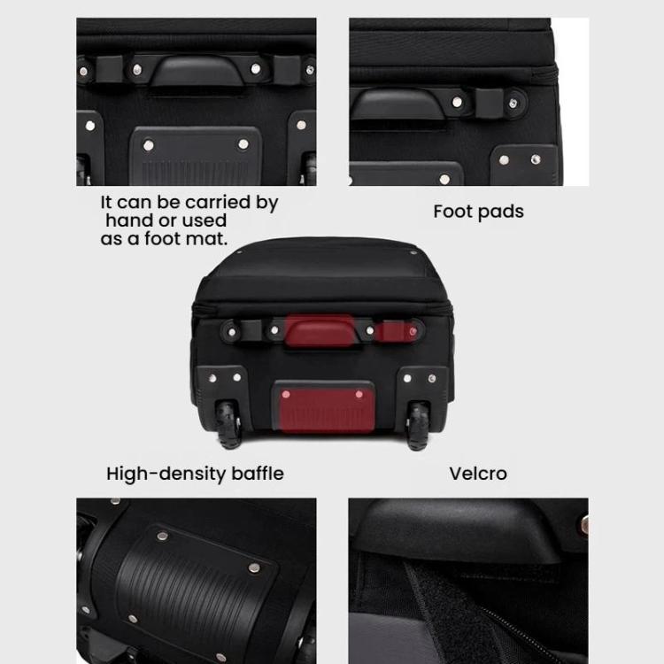 Zaino trolley FUGUILAI con ruote e cinghie a scomparsa, lucchetto TSA e maniglia telescopica a 2 posizioni, ideale per viaggi di lavoro., 8800A  Black, 8800A Deep Blue, 8800A Light Gray