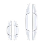 Set 4 adesivi anticollisione per portiere auto in gomma trasparen