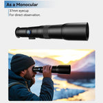 Kit obiettivo teleobiettivo APEXEL TeleCular 50x per smartphone con treppiede a testa a sfera a 360 gradi e messa a fuoco interna., APL-T50X