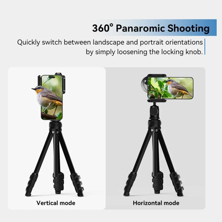Kit obiettivo teleobiettivo APEXEL TeleCular 50x per smartphone con treppiede a testa a sfera a 360 gradi e messa a fuoco interna., APL-T50X