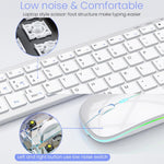 Set tastiera e mouse wireless iMICE WK-102 ricaricabile