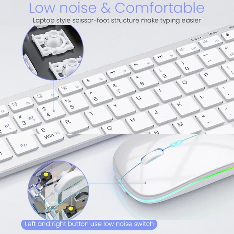 Set tastiera e mouse wireless iMICE WK-102 ricaricabile