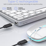 Set tastiera e mouse wireless iMICE WK-102 ricaricabile