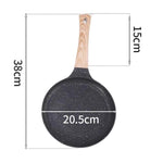 Padella antiaderente multifunzionale per uso domestico, ideale per uova e pizza., Small Black, Medium Black, Large Black, Small Beige, Medium Beige, Large Beige