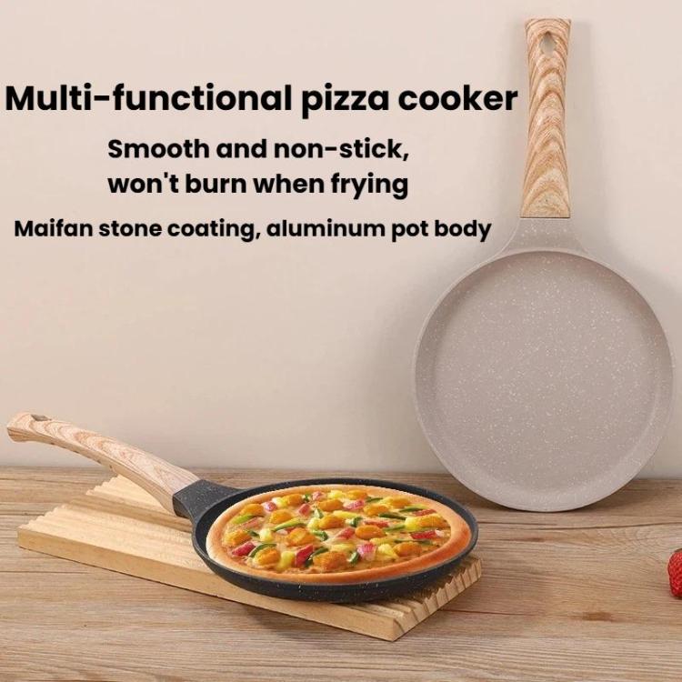 Padella antiaderente multifunzionale per uso domestico, ideale per uova e pizza., Small Black, Medium Black, Large Black, Small Beige, Medium Beige, Large Beige