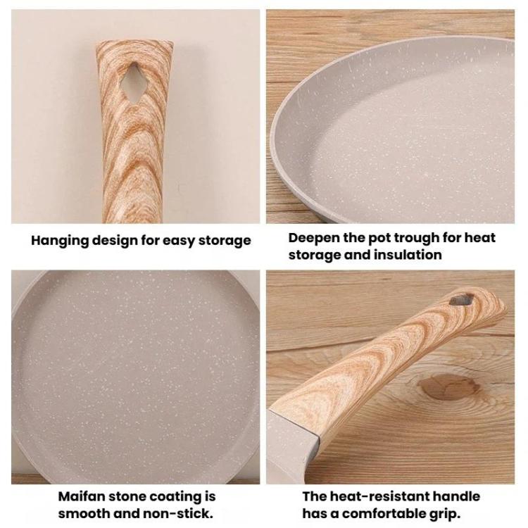 Padella antiaderente multifunzionale per uso domestico, ideale per uova e pizza., Small Black, Medium Black, Large Black, Small Beige, Medium Beige, Large Beige
