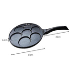 Padella antiaderente per hamburger da 7 tazze, padella per uova a fondo piatto per uso domestico, Smooth Finish Gas, Waffle Gas, Smooth Finish General, Waffle General