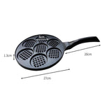 Padella antiaderente per hamburger da 7 tazze, padella per uova a fondo piatto per uso domestico, Smooth Finish Gas, Waffle Gas, Smooth Finish General, Waffle General