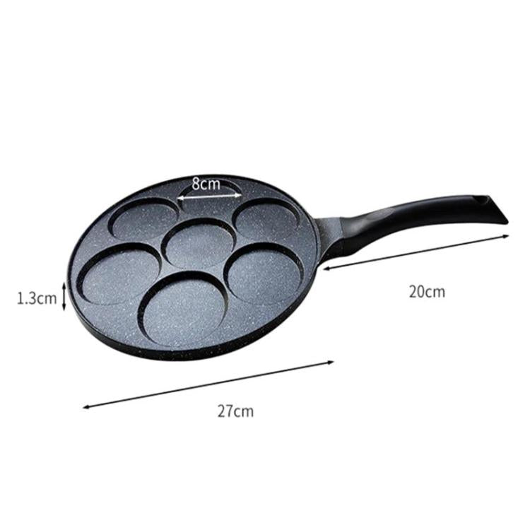 Padella antiaderente per hamburger da 7 tazze, padella per uova a fondo piatto per uso domestico, Smooth Finish Gas, Waffle Gas, Smooth Finish General, Waffle General