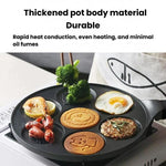 Padella antiaderente per hamburger da 7 tazze, padella per uova a fondo piatto per uso domestico, Smooth Finish Gas, Waffle Gas, Smooth Finish General, Waffle General