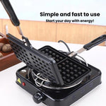 Teglia antiaderente per sandwich e waffle, stampo per waffle per fornelli a gas e a induzione, Bilateral