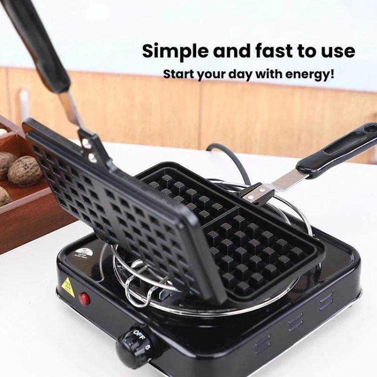 Teglia antiaderente per sandwich e waffle, stampo per waffle per fornelli a gas e a induzione, Bilateral