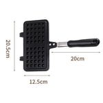 Teglia antiaderente per sandwich e waffle, stampo per waffle per fornelli a gas e a induzione, Bilateral