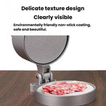 Pressa per carne rotonda manuale portatile per uso domestico, stampo per hamburger da cucina, Flip Cover, Spring