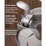 Pressa per carne rotonda manuale portatile per uso domestico, stampo per hamburger da cucina, Flip Cover, Spring