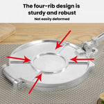 Pressa manuale in lega di alluminio per impastare, stampo rotondo per ravioli e pasta sfoglia., Large Black, Small Black, Large Silver, Small Silver
