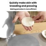 Pressa manuale in lega di alluminio per impastare, stampo rotondo per ravioli e pasta sfoglia., Large Black, Small Black, Large Silver, Small Silver