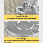 Pressa manuale in lega di alluminio per impastare, stampo rotondo per ravioli e pasta sfoglia., Large Black, Small Black, Large Silver, Small Silver