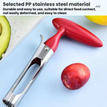 LsCook Snocciolatore per frutta in acciaio inossidabile con manico in plastica