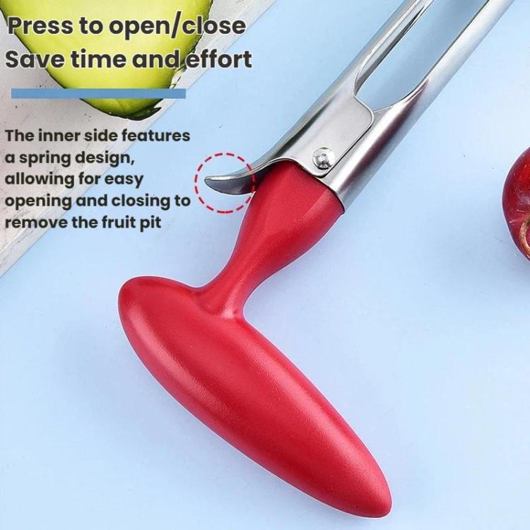 LsCook Snocciolatore per frutta in acciaio inossidabile con manico in plastica