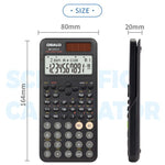 Calcolatrice scientifica OSALO OS-82ES PLUS II con 240 funzioni, alimentazione solare e display a 10+2 cifre., OS-82ES PLUS II
