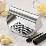 Spremiaglio curvo in acciaio inossidabile, schiaccia aglio da cucina, LsCook PHZ90C 3pcs /Set 1.8cm Thick