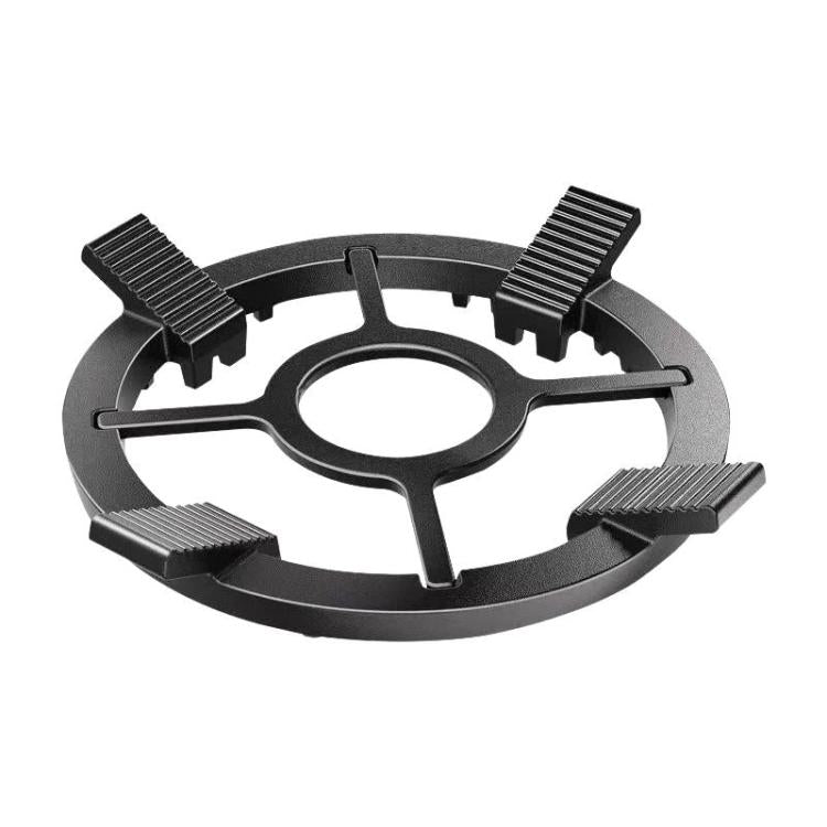 Griglia universale antiscivolo in acciaio fuso per wok e pentolini, supporto per fornelli da cucina., Universal Woks Rack