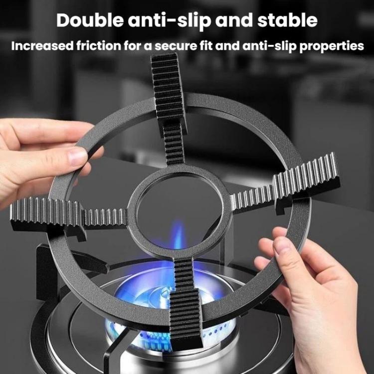 Griglia universale antiscivolo in acciaio fuso per wok e pentolini, supporto per fornelli da cucina., Universal Woks Rack