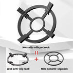 Griglia universale antiscivolo in acciaio fuso per wok e pentolini, supporto per fornelli da cucina., Universal Woks Rack