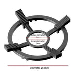 Griglia universale antiscivolo in acciaio fuso per wok e pentolini, supporto per fornelli da cucina., Universal Woks Rack