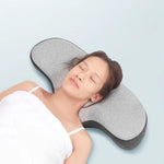 Cuscino cervicale a forma di rana per alleviare il dolore, in memory foam con forma ergonomica, ideale per chi dorme su un fianco o sulla schiena., Standard Version, Bamboo Charcoal Version, USB Heated Version