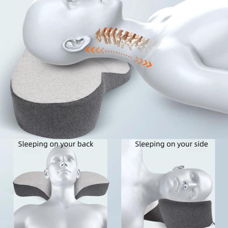 Cuscino cervicale a forma di rana per alleviare il dolore, in memory foam con forma ergonomica, ideale per chi dorme su un fianco o sulla schiena., Standard Version, Bamboo Charcoal Version, USB Heated Version