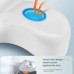 Cuscino cervicale a forma di rana per alleviare il dolore, in memory foam con forma ergonomica, ideale per chi dorme su un fianco o sulla schiena., Standard Version, Bamboo Charcoal Version, USB Heated Version