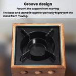 Fornello ad alcool a tre fori WJ, fornello quadrato in lega di alluminio e fornello per pentole a secco., Small, Large