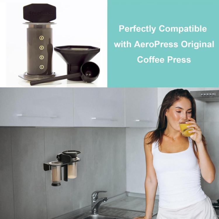 Supporto a parete in acrilico per caffettiera AeroPress originale., YX238